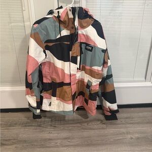 DOPE Black and White Jacket with Blue Accents